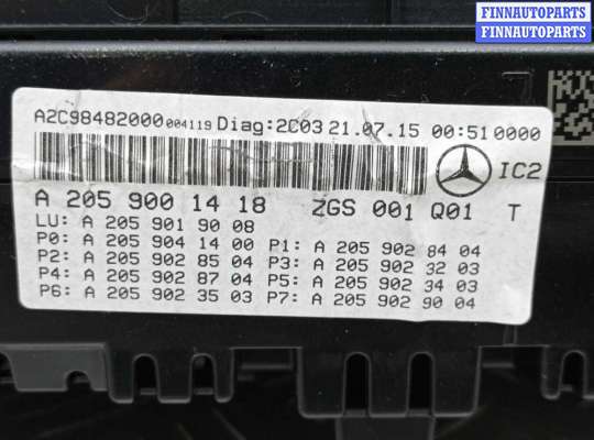 купить Щиток приборов на Mercedes C-Klasse (W205) 2014 - наст. время