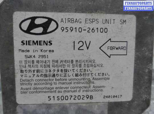 ЭБУ AIRBAG (электронный блок управления подушками безопасности) на Hyundai Santa Fe I (SM, Classic +ТАГАЗ)