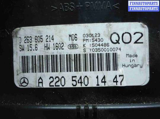 купить Щиток приборов на Mercedes S-klasse (W220) Рестайлинг 2002 - 2005