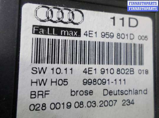 купить Стеклоподъемник передний левый на Audi A8 D3 (4E2) рестайлинг 1 2005 - 2007