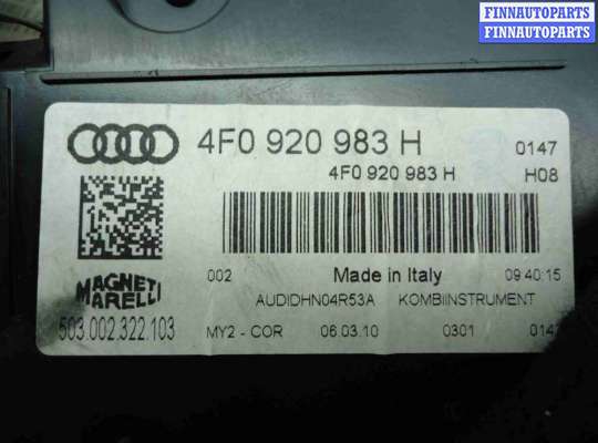 Щиток приборов на Audi A6 (C6)