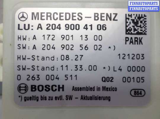 купить Блок управления парктрониками на Mercedes C-klasse (W204)Рестайлинг 2011 - 2014