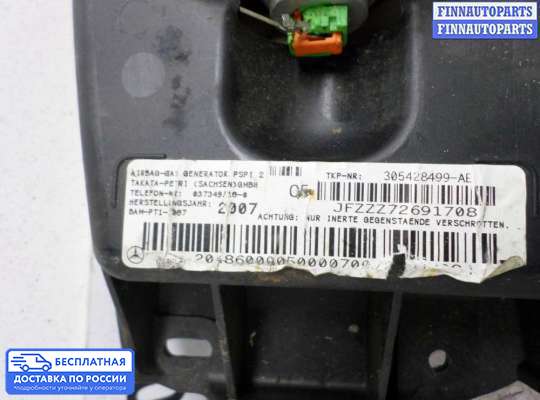 Подушка безопасности пассажира (AirBag) на Mercedes-Benz C (W204)