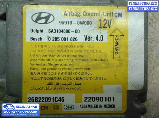 ЭБУ AIRBAG (электронный блок управления подушками безопасности) на Hyundai Santa Fe II (CM)