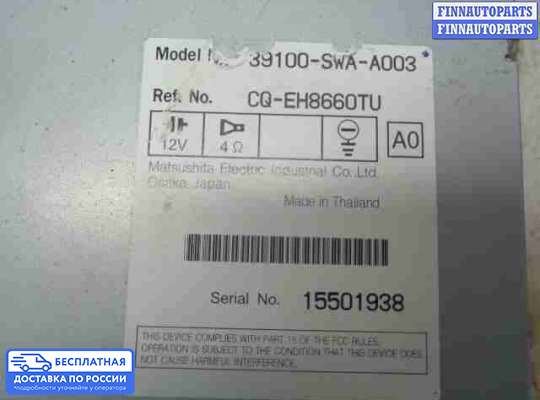 Магнитола на Honda CR-V III (RE)