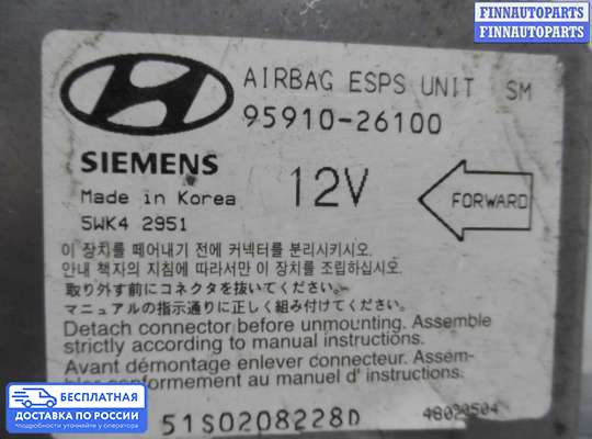 ЭБУ AIRBAG (электронный блок управления подушками безопасности) на Hyundai Santa Fe I (SM, Classic +ТАГАЗ)