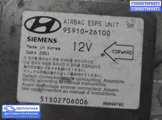 ЭБУ AIRBAG (электронный блок управления подушками безопасности) на Hyundai Santa Fe I (SM, Classic +ТАГАЗ)