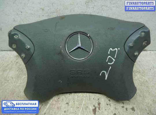 Подушка безопасности водителя (AirBag) на Mercedes-Benz C (W203)
