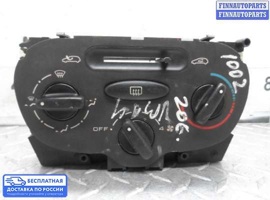 Блок управления печкой на Peugeot 206