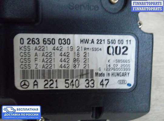 Щиток приборов на Mercedes-Benz S (W221)