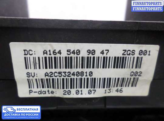 Щиток приборов на Mercedes-Benz ML (W164)