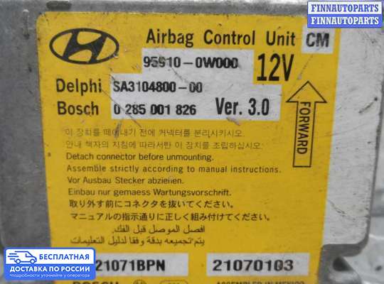 ЭБУ AIRBAG (электронный блок управления подушками безопасности) на Hyundai Santa Fe I (SM, Classic +ТАГАЗ)