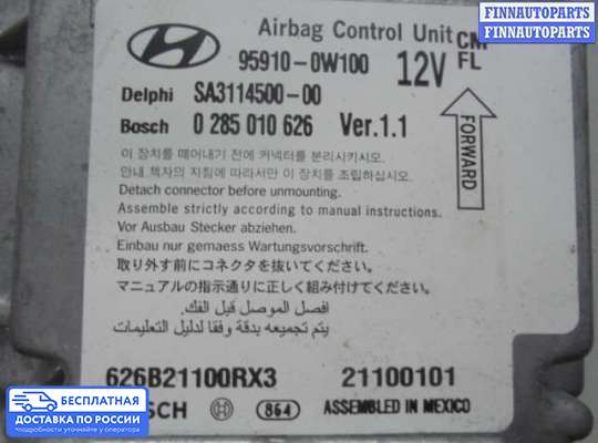 ЭБУ AIRBAG (электронный блок управления подушками безопасности) на Hyundai Santa Fe II (CM)