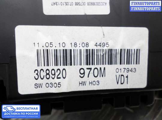 Щиток приборов на Volkswagen Passat CC (357)