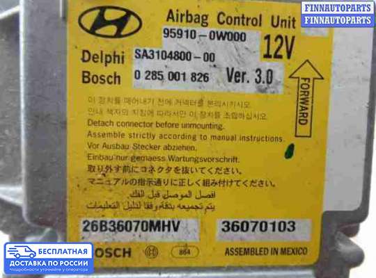 ЭБУ AIRBAG (электронный блок управления подушками безопасности) на Hyundai Santa Fe II (CM)