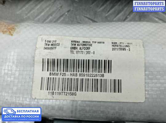 Подушка безопасности (прочее) на BMW X3 (F25)