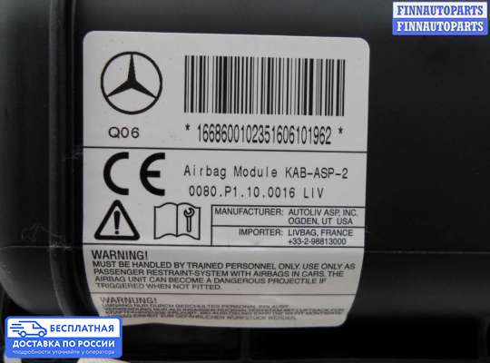 Подушка безопасности (прочее) на Mercedes-Benz ML / GLE (W166)