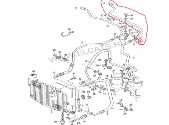 купить Трубка кондиционера на Audi 100 (4A, C4)