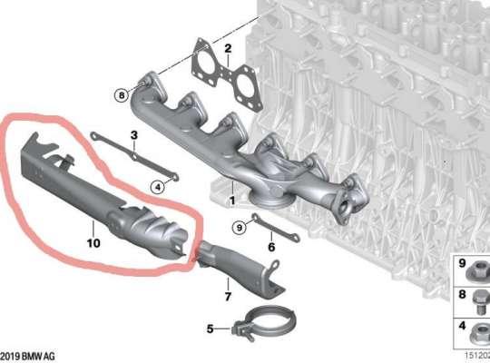 купить Экран тепловой на BMW 3 (E90/E91/E92/E93)