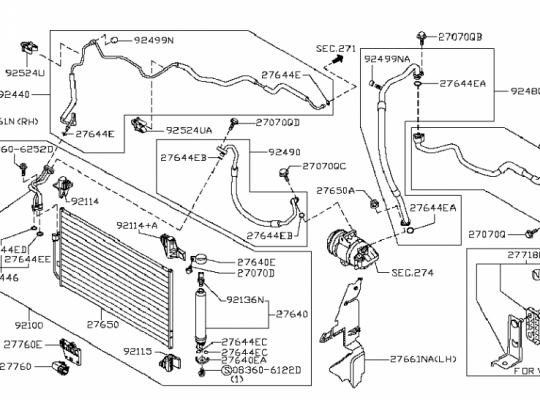 купить Трубка кондиционера на Nissan Teana II (J32)