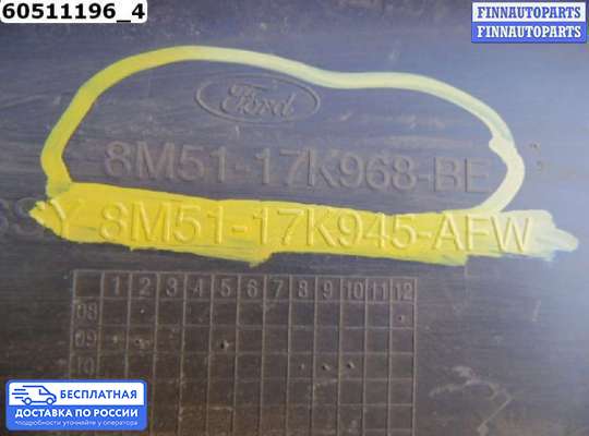 Решетка (заглушка) бампера на Ford Focus II