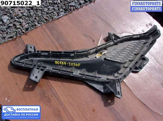 Решетка (заглушка) бампера на Hyundai Elantra V (MD)