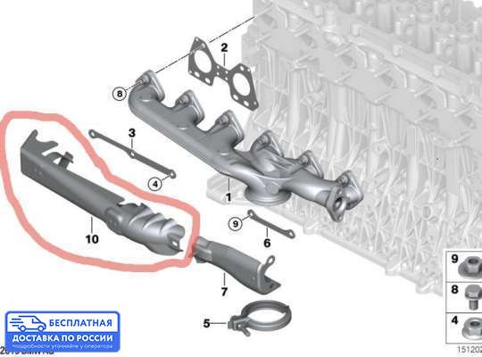 Экран тепловой на BMW 3 (E90/E91/E92/E93)