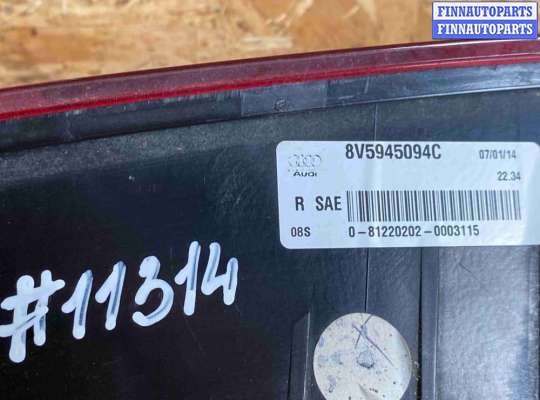 купить Фонарь крышки багажника правый на Audi A3 8V (2012—2016)